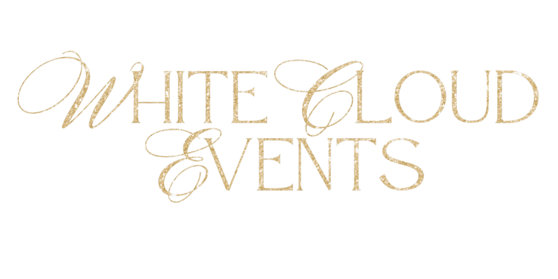 WHITE CLOUD EVENTS CURLY 2 lines